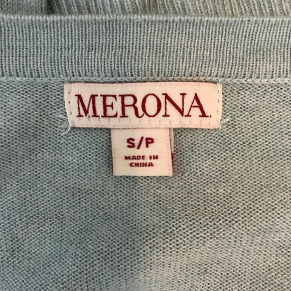 Light blue/gray button down sweater - Picture 3 of 3